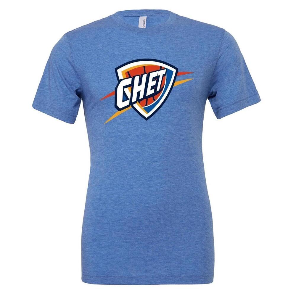 Triblend Chet Holmgren Oklahoma City Thunder Okc Logo T Shirt